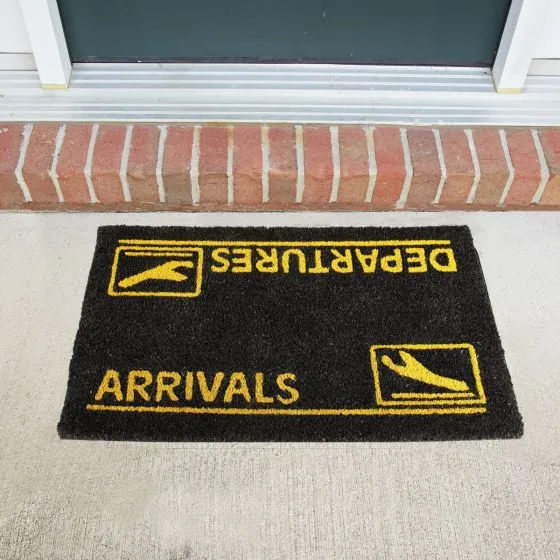 Arrivals and Departures Doormat 3 Arrivals and Departures Doormat
