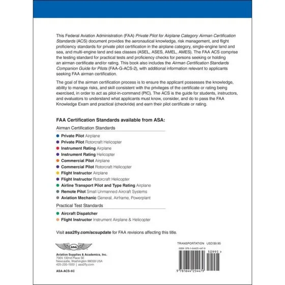 Private Pilot Airman Certification Standards (ACS) 2 Private Pilot Airman Certification Standards (ACS)