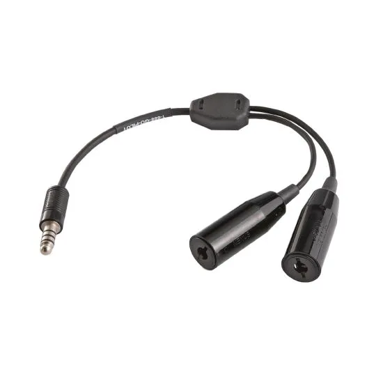 Dual Helicopter Headset Adapter
