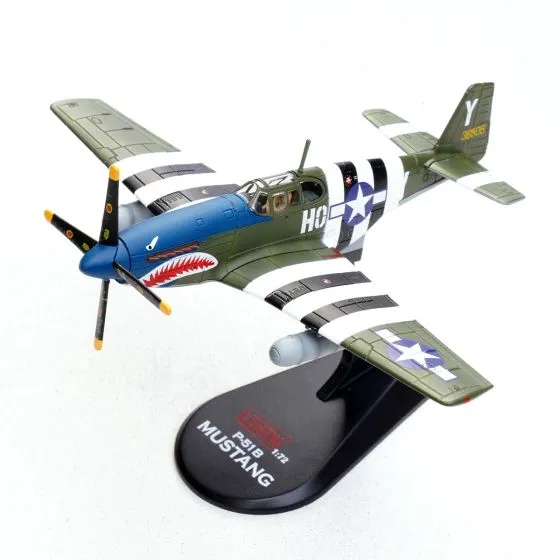 P-51B Mustang Blue Nose Die-Cast Model 2 P-51B Mustang Blue Nose Die-Cast Model