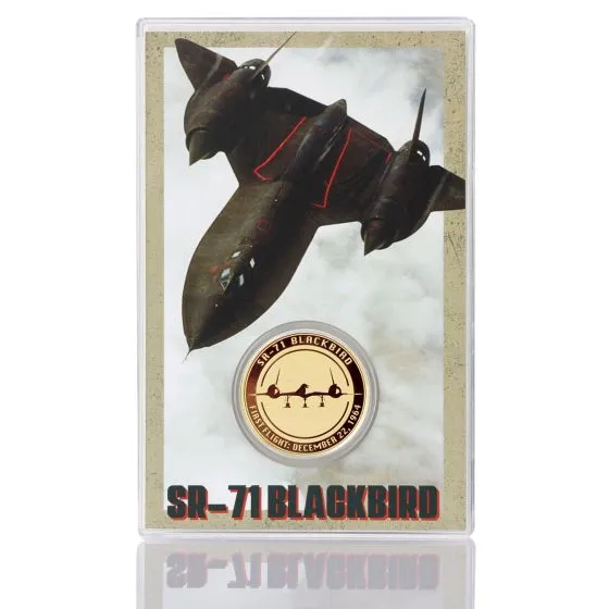 SR-71 Blackbird 39mm Bronze Coin