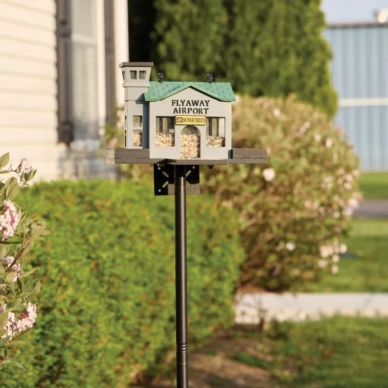 Metal Display Post for Birdfeeder
