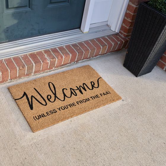 Welcome Unless You're the FAA Doormat