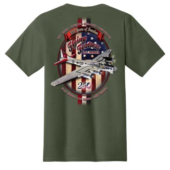 B-17 Flying Fortress America 250 T-Shirt 22 B-17 Flying Fortress America 250 T-Shirt