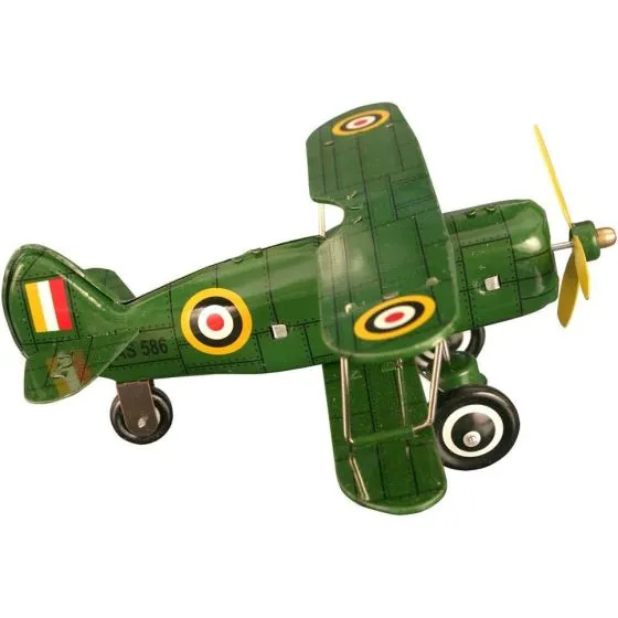 Tin Curtiss Wind-Up Model Toys (Set of 2)