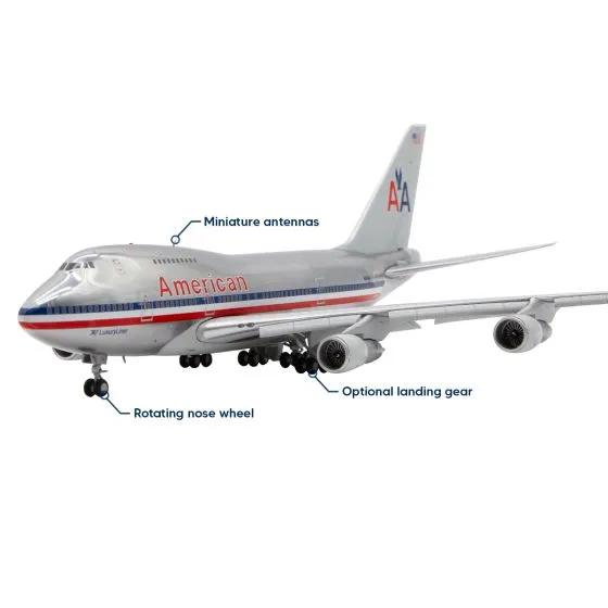 American Airlines Boeing 747SP Polished Die-Cast Model