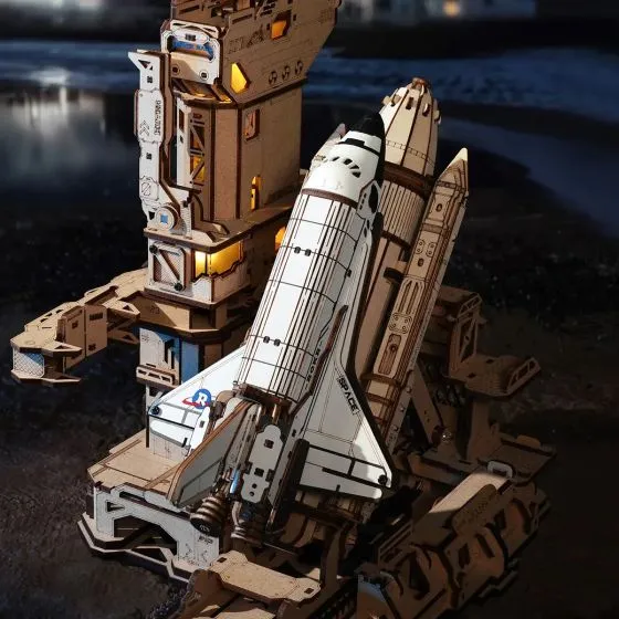 Mechanical Space Shuttle Launch 3D Puzzle Display 3 Mechanical Space Shuttle Launch 3D Puzzle Display