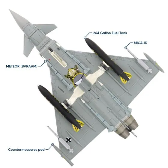 Eurofighter Typhoon Castle Tiger Die-Cast Model 6 Eurofighter Typhoon Castle Tiger Die-Cast Model