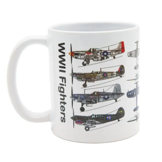 WWII Fighter Planes Coffee Mug 1 WWII Fighter Planes Coffee Mug