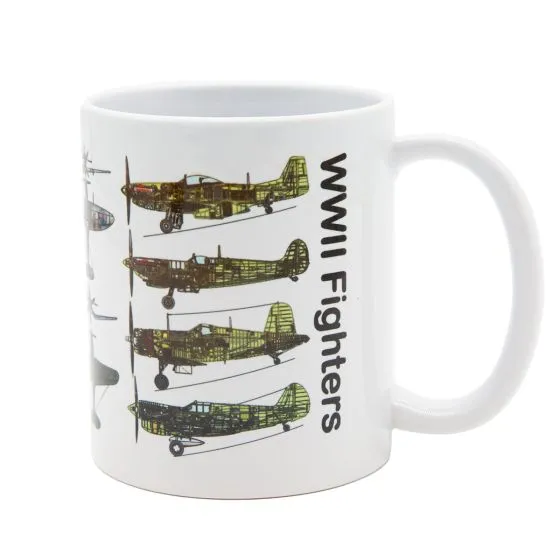 WWII Fighter Planes Coffee Mug 2 WWII Fighter Planes Coffee Mug
