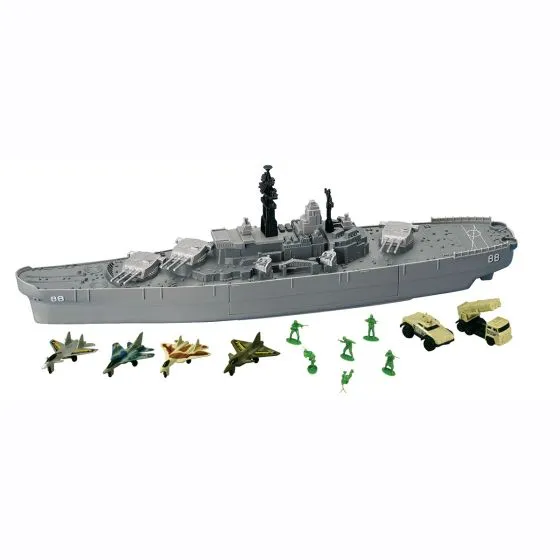 Battleship Combat Playset with Aircraft and Vehicles