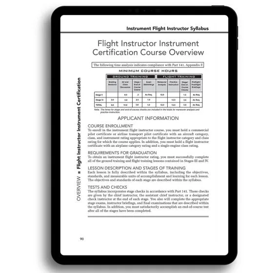 Jeppesen Flight Instructor Syllabus E-Book (10979322-000)