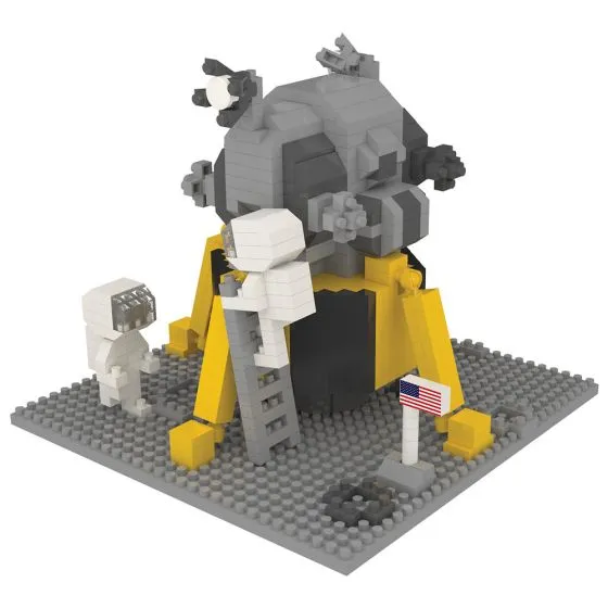 Lunar Lander Mini Building Block Display 1 Lunar Lander Mini Building Block Display