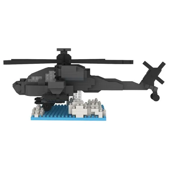 Attack Helicopter Mini Building Block Display