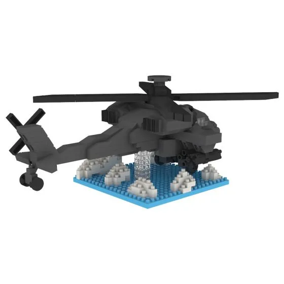 Attack Helicopter Mini Building Block Display