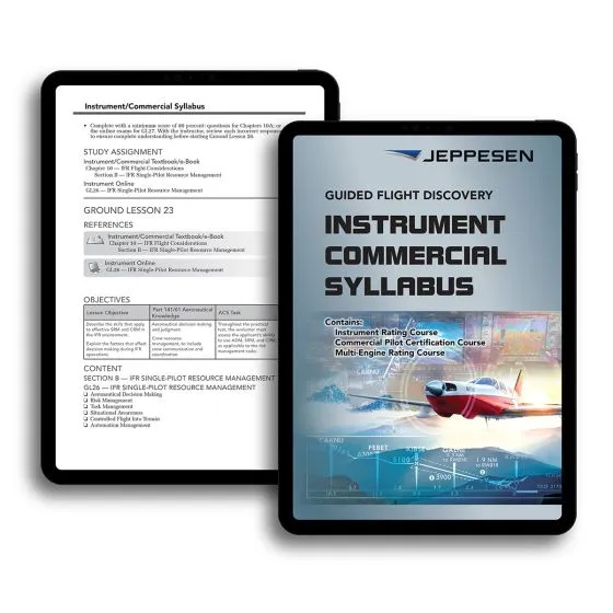 Jeppesen Instrument/Commercial Syllabus E-Book (10464411-001)