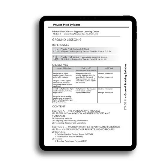 Jeppesen Private Pilot Syllabus E-Book (10464404-003) 3 Jeppesen Private Pilot Syllabus E-Book (10464404-003)
