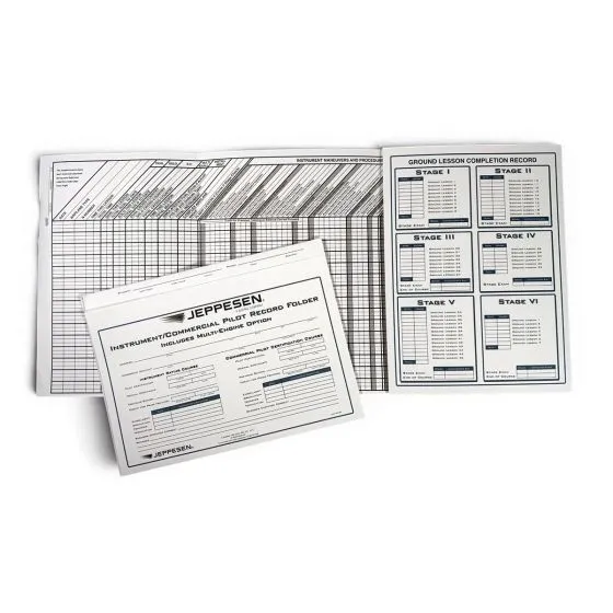 Jeppesen Instrument/Commercial Pilot Record Folder (10001794-002)