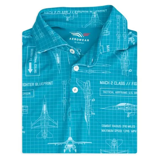Fighter Jet AeroWear Freedom Series Polo