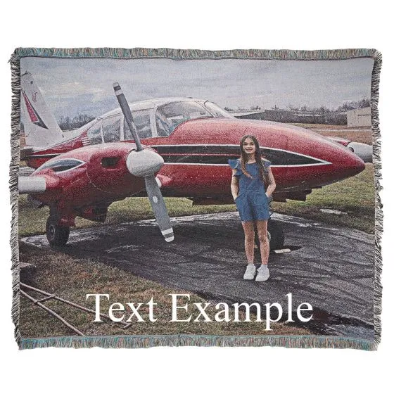 Custom Aviation Woven Throw