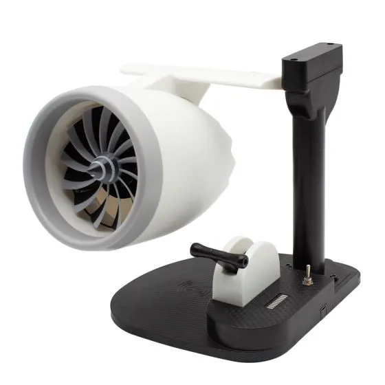 Deluxe Turbofan Engine Desk Fan with Phone Charger