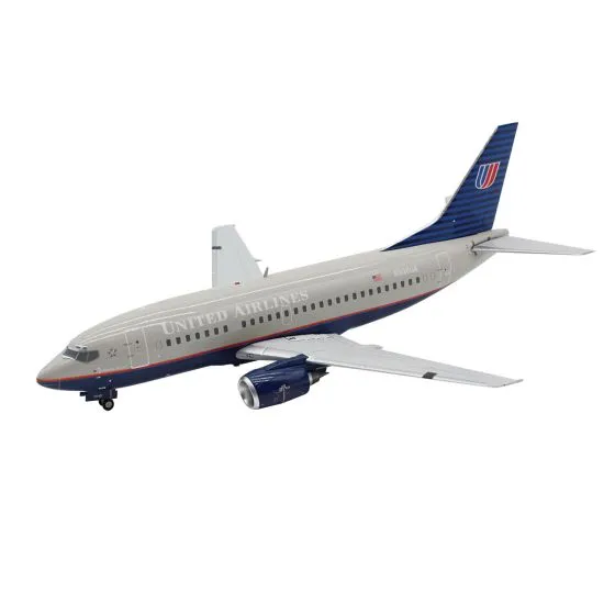 United Airlines Boeing 737-500 Battleship Die-Cast Model 1 United Airlines Boeing 737-500 Battleship Die-Cast Model