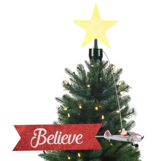 Santa’s Biplane Animated Tree Topper 3 Santa’s Biplane Animated Tree Topper