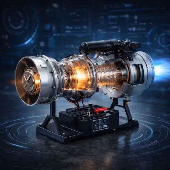 Stainless Steel T700 Helicopter Motorized Engine Display Model