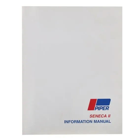 Piper Seneca Airplane Information Manual 11 Piper Seneca Airplane Information Manual