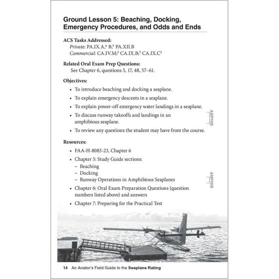 An Aviator’s Field Guide to the Seaplane Rating 4 An Aviator’s Field Guide to the Seaplane Rating