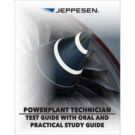 Jeppesen A&P Powerplant Technician Test Guide with Oral & Practical Study Guide (10002001-006)