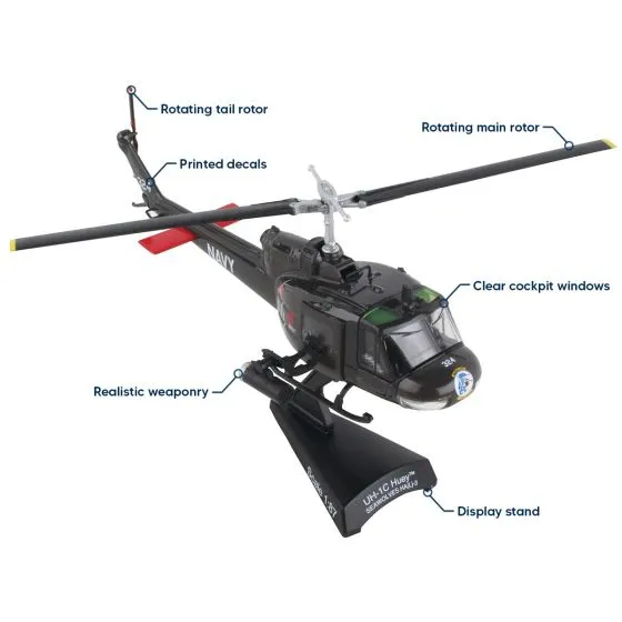 UH-1C Huey Seawolves Die-Cast Model