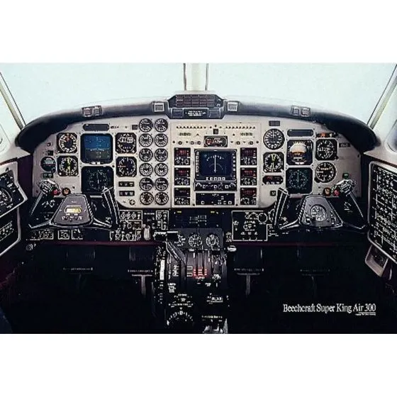 Super King Air 300 Cockpit Poster