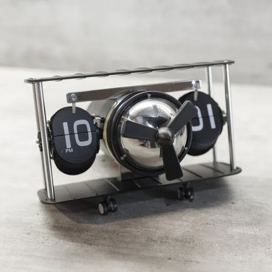 Biplane Flip Clock