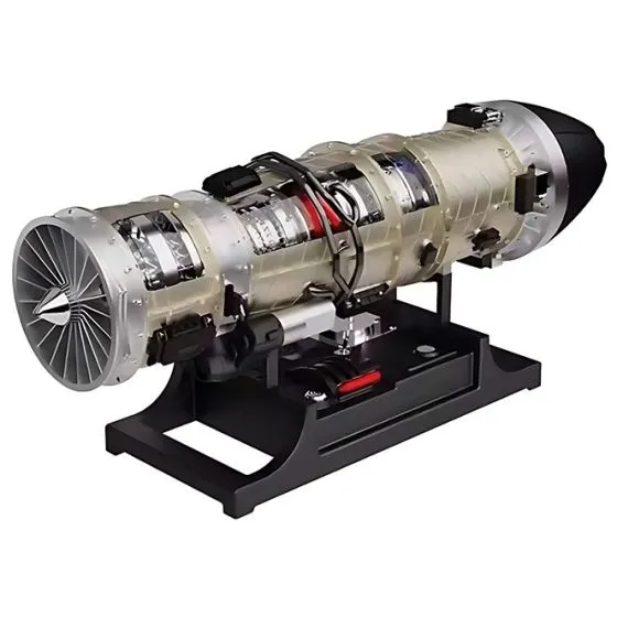 Stainless Steel Fighter Jet Motorized Engine Display Model 1 Stainless Steel Fighter Jet Motorized Engine Display Model