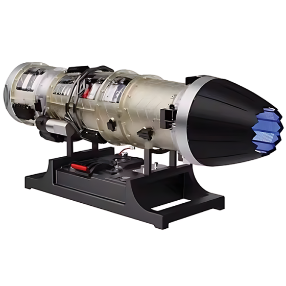 Stainless Steel Fighter Jet Motorized Engine Display Model 2 Stainless Steel Fighter Jet Motorized Engine Display Model