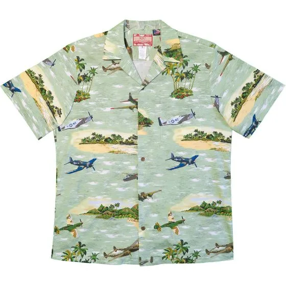 Warbirds and Bombers Aloha Button-Down Shirt