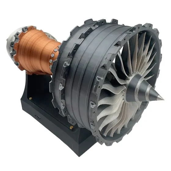 Deluxe Motorized Aircraft Turbofan Engine Display Model