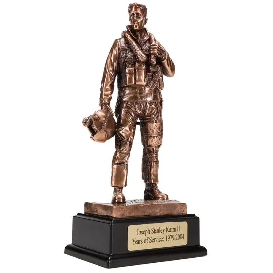 Personalized Air Force Pilot Sculpture
