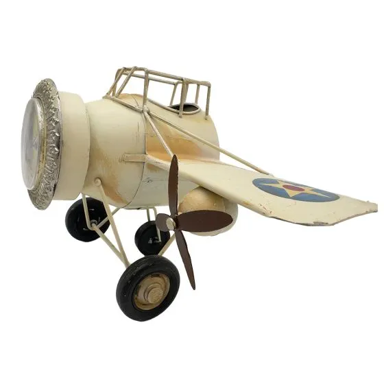 Metal Twin Engine Desk Clock