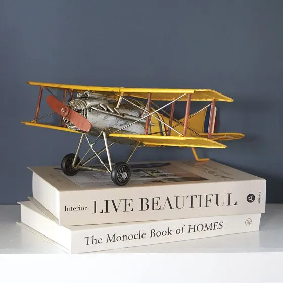 Metal WW1 Biplane Décor 13 Metal WW1 Biplane Décor