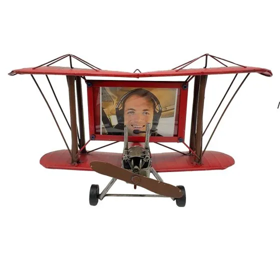 Metal Biplane Picture Frame 3 Metal Biplane Picture Frame
