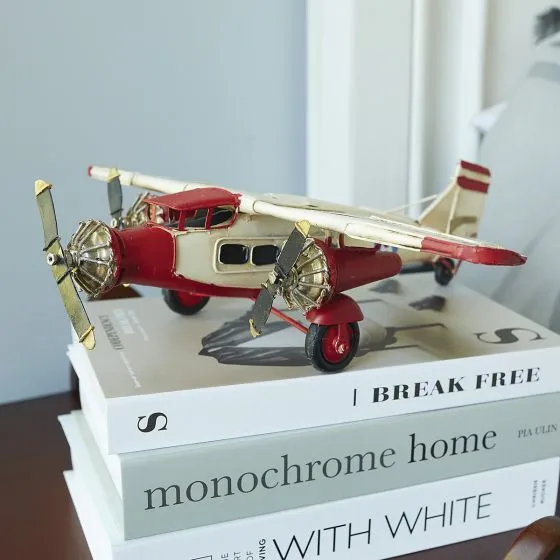 Metal Tri-Motor Model Plane Décor 12 Metal Tri-Motor Model Plane Décor
