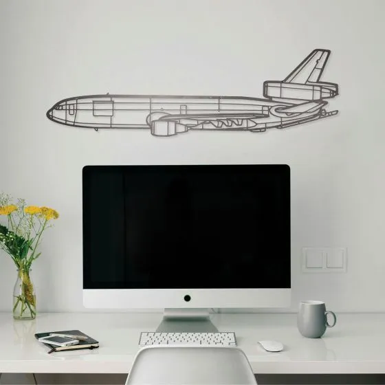 KC-10 Silhouette Metal Wall Art Sign