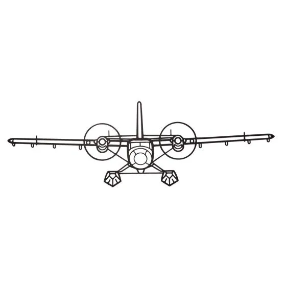 DHC-6 Silhouette Wall Art Sign