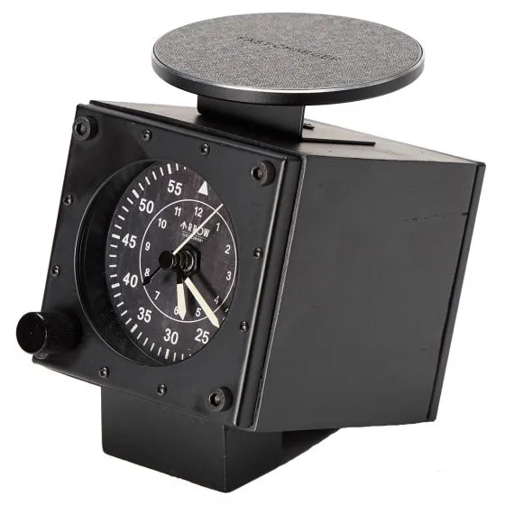 Flight Instrument Desk Clock with Fast Charger