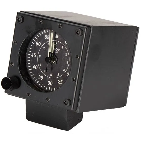 Flight Instrument Desk Clock