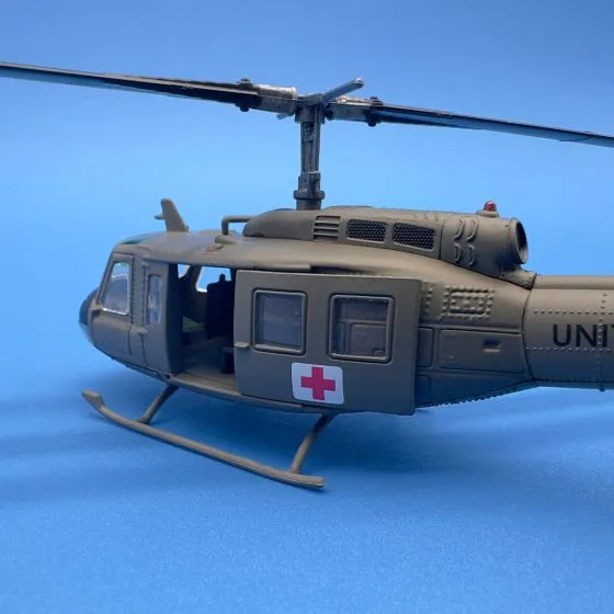UH-1H Huey “57th Medical Detachment” Die-Cast Model 6 UH-1H Huey “57th Medical Detachment” Die-Cast Model
