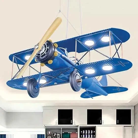 Biplane Ceiling LED Light Display