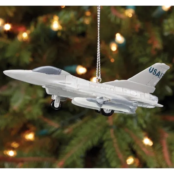 USAF F-16 Falcon Christmas Ornament